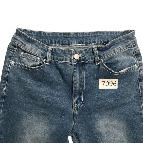 SHEIN Jeans Women's Flared Leg Classic Fit Denim Pockets Blue Size 8/10 - Picture 11 of 11